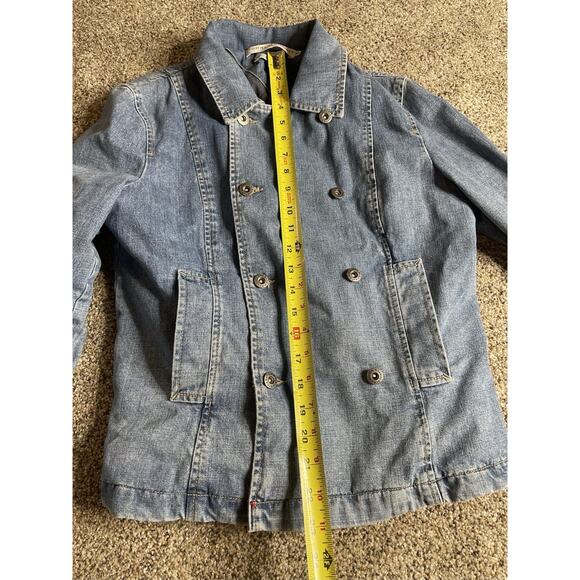 Vintage Tommy Hilfiger Denim Jean Blazer Button Jacket Size Medium - Picture 8 of 9